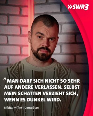 Nikita Miller Instagram - Wurdet ihr schon mal enttäuscht, wenn ihr euch auf eine andere Person verlassen habt?
.
.
.
@nikita_miller_official #NikitaMiller #Comedy #Satire #StandUp #Humor #Lustig #Lachen