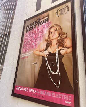 Nikki Britton Instagram - I’m filming my spesh for Netflix* this Friday! What? I know. Huge stuff. Big exciting. And I’d love you to be there. Or to send along some friends who you love. Or hate. Or bring that friend you can only take in doses but you’re overdue for a catch up so you get a few drinks at @thegrandelectricsyd before the show to lubricate things, then I bang out the gags for an hour and you can dissect the show as you walk to the Uber. Bing bang bong, duty done for the year! Tickies in the bio. You know. 🙌

*Netflix or equivalent streamer, not excluding YouTube.