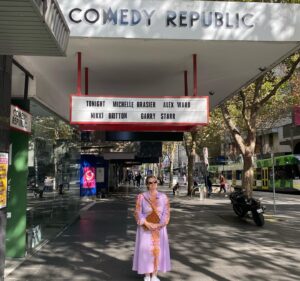 Nikki Britton Instagram - Only 3 more chances to see ‘Getting Out in Front Of It’ at @comedyrepublicmelb for @melbcomedyfestival Then @briscomedyfest and @sydneycomedyfestival are next up. 
Thanks so much to everyone who’s come along- it’s genuinely been the best ever! The love I have for everyone in this festival is embarrassing. Infantile. Probably Stockholm-esque. But fuck it’s nice to drop the shoulders and feel something again. 💖