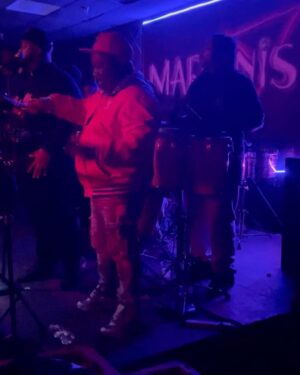 Nikki Glaspie Instagram - I’m 40! People asked me how I celebrated my bday. Well here it is… Anyone who knows me knows that I am on a quest to study all sub genres of funk (and everything else) to be the best I can be. I was raised in the DMV and heard this music in the streets, coming from cars or the actual street corners. I have always been curious and obsessed with Gogo. I went to the DMV last week and continued my study. Here’s a glimpse of what I saw. 1. @wesgotmyownsound crushing it with @siriuscompany 2. and 3. @newimpressionz with the incredible @thereal_jodyp and @bigspookdagreat 4. @stiks4life (drummer for all female gogo band @beladonaband ) working out with @newimpressionz and Rob 5. and 6. @nationwhatband with @damontacoatwater on the kit and @rapperdude11271 the best conductor in the game and Rob (OG conga player of @northeastgroovers ) 7. The one and only @buggydageneral @pauledwards0808 and @saucebyb4life with @backyardband ! Last is a photo with the legend @saucebyb4life and my sis @orangecoffeemusic who came to celebrate with me! Man. I can’t wait to get in the socket and crank! It’s gon happen!! #mybirthdaypartywasbetterthanyours #gogo #dmv #mynextsudy #thesource #listentogogo