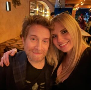 Nikki Griffin Instagram - Had an absolute blast celebrating Seth Green last night! Drinks, tacos, dancing, with so many wonderful friends. Thanks, Seth and Clare for having me! 

B/W 📸 by @ericblackmon