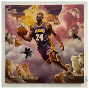 Nikki Griffin Instagram - Happy Caturday from the cat art show and adoption event at the Wallis Annenberg PetSpace. So many adorable cats and dogs up for adoption! Several of the cats had X-Men names, so it was really tough to resist taking one home. Scroll to see some really cool cat art pieces. 

#caturday #catart