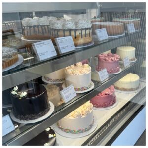 Nikki Griffin Instagram - Monday/Weekend Recap: So excited that Sweet Lady Jane reopened! I got a cake! It’s yellow cake with chocolate icing and reminds me of childhood. Had a super chill weekend running errands, playing video games, hugging dogs, and having lunch with tiny ballerinas.