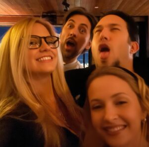 Nikki Griffin Instagram - Had an absolute blast celebrating Seth Green last night! Drinks, tacos, dancing, with so many wonderful friends. Thanks, Seth and Clare for having me! 

B/W 📸 by @ericblackmon