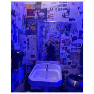 Nikki Griffin Instagram - Finally checked out Revenge Of Comics and Pinball! Played a few games (the TMNT machine was the best) and admired the cat-themed bathroom and X-Men themed mural out back. It literally could not be more up my alley. Also had this amazing white pizza at Great White and a cookie from Levain Bakery on Larchmont. What a nice little Sunday. 
•
•
•
#SundayScaries #NiceLittleSunday #comicbooks #pinball #pizza #supplewrist