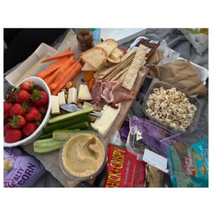 Nikki Griffin Instagram - Another great night at Cinespia watching a movie under the stars with such lovely company! The drone show was so cool and we had all the snacks! 
•
•
•
#cinespia #hollywoodforevercemetery #hollywoodforever