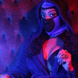 Nikki Vanderdyz Instagram - Don’t play games with me because in the end you’ll only end up playing yourself 👀😍🤺🎮 #mortalkombat 
#warrior 
#blue