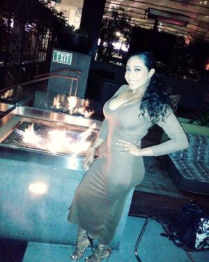 Nikki Vanderdyz Instagram - “Be fearless in the pursuit of what sets your soul on fire.” #whotel 
#fire 
#dress
