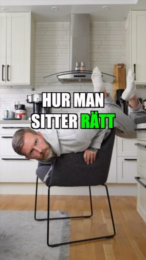 Niklas Andersson Instagram - Du behöver inte sitta med snygg hållning, ha väldigt många hållningar. Du kommer mest troligt inte orka sitta i en och samma position ändå 😏. Variera hur du sitter och sitt bekvämt👍