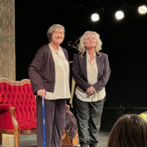 Niklas Strömstedt Instagram - Mästerligt! Sista föreställningen av Dödsdansen med Marie Göranzon och Gunilla Nyroos på Strindbergs Intima Teater.