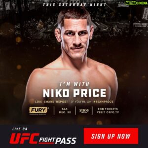 Niko Price Instagram - Who’s with me?! Can’t wait for Saturday. Be sure to tune in on @ufcfightpass !! Share it! #furygrappling #furyfc #ufc