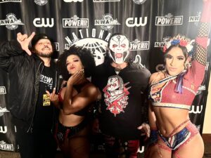 Nilka García Solís Instagram - #BORICUAS AL PODER!!!! IN @nwa 

Well.... #Tiffany ...do not like me tho. 😏😈

🇵🇷✌🏼♥️💪🏽🤍 

@homicideoutlaw @mechvwolf @tiffanynieves_ @labusadora @labusadoratrainingcenter