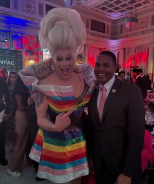 Nina West Instagram - June was a busy month full of Pride and Pride activities! I had the honor of hosting Equality PAC’s 10th Anniversary Celebration and Gala at Union Station in Washington DC! 

The event honored the remarkable @mary_steenburgen and @teddanson with the 2024 Nancy Pelosi Equality Ally Award, celebrating their allyship and that they have proudly, relentlessly, and without hesitation stood up for LGBTQ individuals and their rights. 

Equality PAC is the political arm of the Congressional Equality Caucus and is dedicated to the full legal and societal equality for LGBTQ Americans. All funds raised into Equality PAC are spent supporting and electing openly LGBTQ individuals and strong LGBTQ allies to the United States Congress who are committed to passing the Equality Act – the comprehensive LGBTQ civil rights bill that would make discrimination against LGBTQ persons in housing, employment, and financing opportunities illegal; addressing LGBTQ Americans’ daily struggles and fears of what could happen to them or what they could lose simply because of who they are and who they love; and to ensuring full civil rights and protections for all LGBTQ Americans.

Thank you @equalitypac for the honor of having me serve as host for this event. 

#equalitypac #ninawest