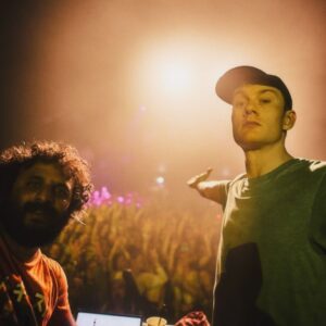 Nish Kumar Instagram - Thanks to @glastofest @ @glastocabaret for letting me and Slim Jim do what some people are calling a "DJ set" and others are calling "two men playing songs off a laptop and ipad". We truly had the time of our lives. Photos by @salv_fitz - good time provided by the crowd.