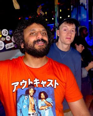 Nish Kumar Instagram - Thanks to @mrnishkumar (and James Acaster) for the excellent sold out guest DJ set at @shacklewellarms!

Check out the playlist on our @spotify featuring David Bowie, TV on the Radio, Blondie, Talking Heads, Little Simz, Car Seat Headrest, The Cure, Young Fathers, The Clash and much more. Link in bio.