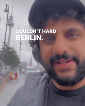 Nish Kumar Instagram - BERLIN! 20 tickets left for this tonight! I tried to start by saying "Guten Tag Berlin" and this is what came out.