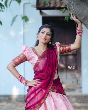 Nisha Jagadeeswaran Instagram - Happy happy diwali to everyone..🪔❤️

Mua @sumithra_cinemakeupartist 
Photography @ideapixz 
Costume @easyshopping_1410 
Dop @blu_ganesh