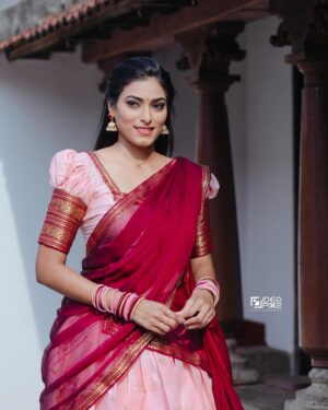 Nisha Jagadeeswaran Instagram - Happy happy diwali to everyone..🪔❤️

Mua @sumithra_cinemakeupartist 
Photography @ideapixz 
Costume @easyshopping_1410 
Dop @blu_ganesh