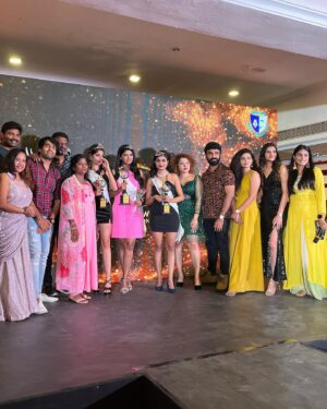 Nisha Jagadeeswaran Instagram - Miss cine stars event..🌟
Happy to host..🎤
Glad to be part of the team..❤️