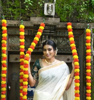 Nisha Jagadeeswaran Instagram - Happy onam..😊

Mua sumithra_makeup_boutique 
Captured @mayaphotography_2