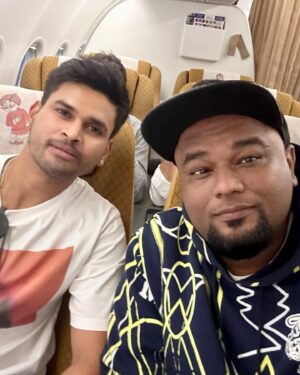 Nishant Tanwar Instagram - I get to meet a lot of people while traveling & otherwise. If I like their work or what they do then I make sure I express it to them. I met @shreyasiyer96 on a flight and we immediately clicked. We all know that how talented cricketer he is. During our conversation I realised that he is also a gem of a human being. We discussed about cricket. We cracked jokes. We laughed like rofl. We exchanged life notes. We spoke about sneakers and our latest addition to the collection. I told him that I miss seeing him on the field playing for @kkriders and also on Instagram. He’s recovering from an injury and I can’t wait to see him back in action. I forgot to tell him that I love the way he steps out of the crease and hits all the spinners for those huge sixes. Godspeed :) 

#shreyasiyer #shreyas #ipl #ipl2023 #cricket #cricketlovers #cricketfans #cricketfever #cricketer #cricket🏏 #cricketlife #batter #batsman #bcci #icc