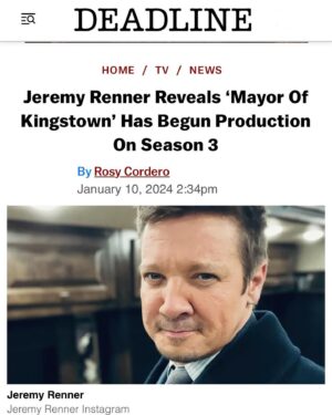 Nishi Munshi Instagram - He’s baaaaack. The Mayor is in session. 🤘🏽Thank you @deadline for the article. From the creative minds of #TaylorSheridan @hughdillon @mayorofkingstown @paramountplus #letscook #mayor #mclusky #mayorofkingstown #paramountplus