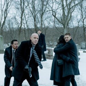 Nishi Munshi Instagram - Through thick and thin, we unite. Big shoutout to our set still photographer for capturing these gems. #Mcluskystrong #season3 #premiere #MayorofKingstown #paramountplus @paramountplus @mayorofkingstown Season 3 airs today. June 2, 2024. @hughdillon @jeremyrenner @mrtaylorhandley @derek_basco #DerekWebster