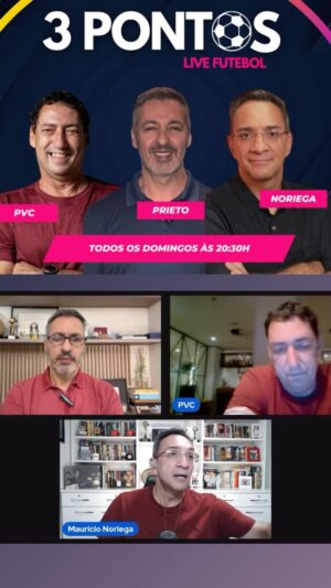 Nivaldo Prieto Instagram - Passando pra lembrar vocês que todo domingo as 20:30h, eu, @pauloviniciuscoelho e @mauricionoriega , faremos live para destacar os melhores momentos e pautas do futebol. De todos os campeonatos e assuntos de bastidores também!!! 
 
Se você perdeu a live de ontem, clica no link, está aí no vídeo! 
 

 
 
#live #futebol #futebolbrasileiro #segunda