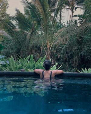 Nivedhithaa Sathish Instagram - If serene had a synonym, @hideoutbali 🤍🍃
You guys have all of my heart! 

@pickyourtrail