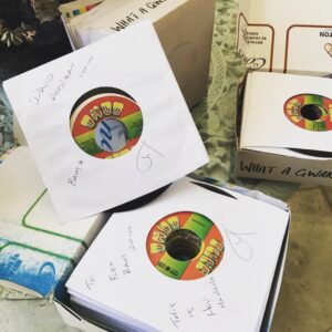 No I.D. Instagram - Bam Dub Mix... Tuff Gong Label... 44 copies... signed by Jay... Photo by @vegas_jones
