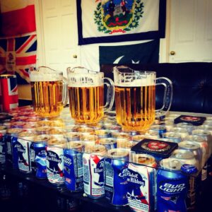 Noah Gray-Cabey Instagram - Rugby World Cup plus refreshments #firstpost #firstpintoftheday