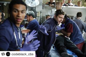Noah Gray-Cabey Instagram - Granted I may look confused as hell, but at least I'm keepin them hands sterile! All this madness is about to pop up on your tv, so make sure you don't miss the action tonight! #regram #codeblack #harryusingtheforce