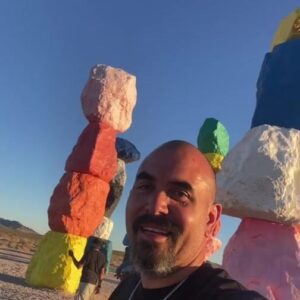 Noel Gugliemi Instagram - 7 Magic Mountains!! 

#mustsee #vegas #roadtrip #colorful #rocks