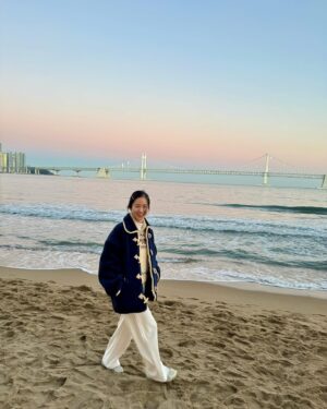 Noh Susanna Instagram - 짧지만 알찼던 부산🤍🩵
(에그와 함께)
