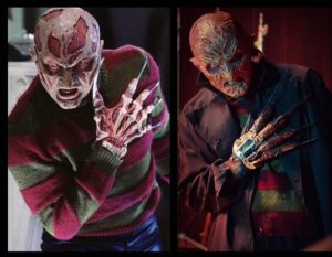 Nora Hewitt Instagram - I mean…. Original Freddy’s new nightmare vs @dylansnewnightmareofficial … I couldn’t be more proud of how he turned out, @mikeyrots sculpted the shit out of our Freddy, and @dee_bee_fx  ran the shit out of the foam. I might never get to work on a big budget nightmare on elm st, but honestly this little indie that could scratched my itch pretty damn good.  @woeismiko reprising his roll as Dylan, absolutely knocked it out of the park, it was a total trip getting to see him work. I grew up watching him as a kid being a kid myself, full circle moment getting to work together as adults🤙🏼❤️ . @davemcrae79  what can I even say…you are my Freddy ❤️ without you under the rubber, it wouldn’t have been what it was. much love to everyone who worked on this gem, keep your eyes peeled, Freddy will be coming to your nightmares soon…. #dylansnewnightmare #dylansnewnightmareofficial #mikohughes #wompstomp #elmst #foamlatex #newschool