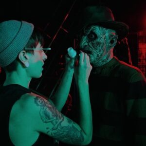 Nora Hewitt Instagram - Bts from @dylansnewnightmareofficial  @davemcrae79  @mikeyrots #mua #sfx #practicalfx #foamlatex