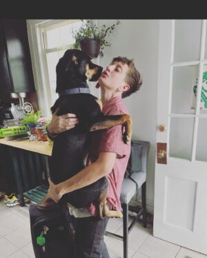 Nora Hewitt Instagram - Missing my new little brother Mac #momsnewdog #dogsibling #rescue