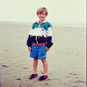 Nora Hewitt Instagram - Look at this little punk…1990 something, cape code low tide #gayashell  #90sbaby #newengland #backintheday #maculayculkin #