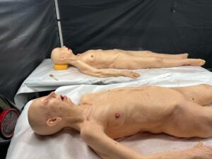 Nora Hewitt Instagram - Some more bodies I painted over at @echosimulation #floormanager #painter #siliconepainting #siliconepaint #smoothon  #psychopaint #iwattaairbrush #medicalsimulation #medicaleducation