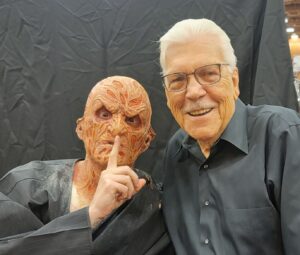 Nora Hewitt Instagram - What a weekend! We had the pleasure of being positioned across from Tom Atkins and he loved our Freddy makeup !