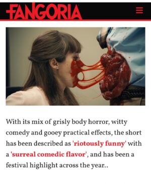 Nora Hewitt Instagram - 👉🏼👉🏼👉🏼swipe to next photo for a gory gooey treat 👉🏼👉🏼👉🏼@fangoria shouted out “GUTS” I had so much fun working on this short, show it some love and support if you have 8 minutes to kill check out this hilarious horror comedy short.  #fangoria #horrorcomedy #sfx #practicaleffects #texasfilm #guts #gore #bodyhorror