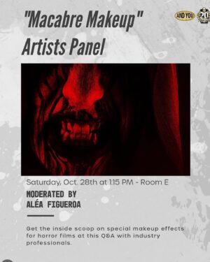 Nora Hewitt Instagram - I will be taking part in the macabre makeup artist panel on Saturday 1:15 in room E at @spookyempire ,  come talk shop with me and the other artists:)