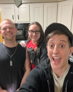 Nora Hewitt Instagram - With very little time to plan, a very special surprise visit home to support and love my besties ❤️❤️❤️ home till Sunday for mama Kahn’s big 65th birthday shindig. I got in just in time to surprise her and Steve on her actual birthday, video coming soon of the surprise arrival….if I can figure out how to save and upload it 😬🤓 #home #barkhamsted #sandboxlove #thetrio #mybestfriends #scoobygang