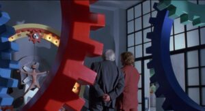 Nora Kirkpatrick Instagram - I love production design. I like thinking about it, I like looking at it, I like making it. For years, I have been screenshoting anything I find that may be interesting color, composition, tone or feeling wise. In recently re-watching “Toys” I was floored. Just floored. This is a full “Toys” production design appreciation post and that is all it is. Please enjoy. #productiondesignappreciation