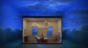 Nora Kirkpatrick Instagram - I love production design. I like thinking about it, I like looking at it, I like making it. For years, I have been screenshoting anything I find that may be interesting color, composition, tone or feeling wise. In recently re-watching “Toys” I was floored. Just floored. This is a full “Toys” production design appreciation post and that is all it is. Please enjoy. #productiondesignappreciation
