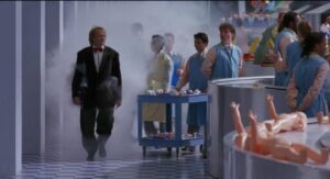 Nora Kirkpatrick Instagram - I love production design. I like thinking about it, I like looking at it, I like making it. For years, I have been screenshoting anything I find that may be interesting color, composition, tone or feeling wise. In recently re-watching “Toys” I was floored. Just floored. This is a full “Toys” production design appreciation post and that is all it is. Please enjoy. #productiondesignappreciation
