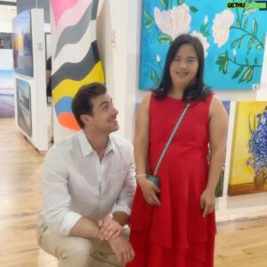 Norbi Novak Instagram - Celebrating @cath_gabriella for her incredible art work. Check it out @lagunaartgallery 🎨 @artistwithdownsyndrome