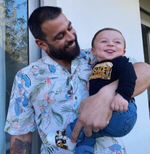 Noré Abdelali Instagram - Ma canaille à papa 🤩