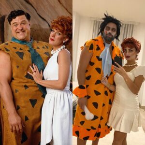 Noré Abdelali Instagram - Happy Halloween from the Flintstones family 🎃
