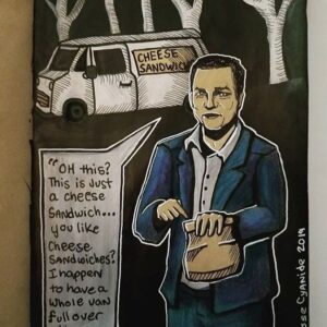 Norm Macdonald Instagram - I don’t know art, but I know what I like! Great work by @jessecyanide! 
#normart